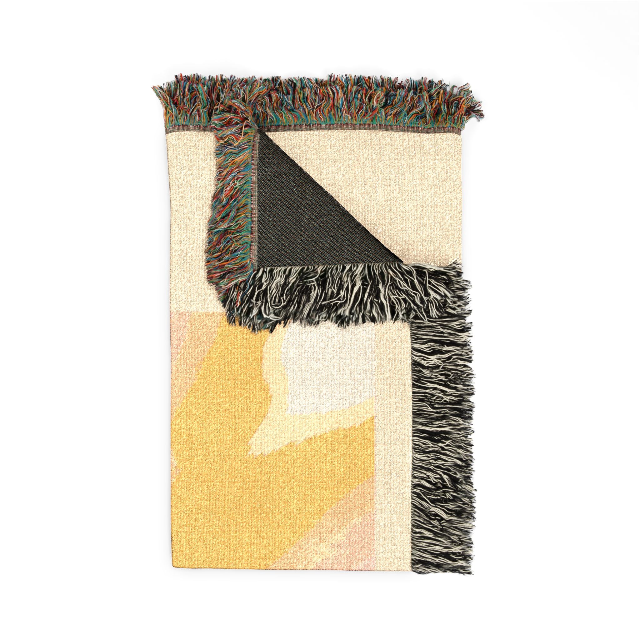 100% I AM Woven Throw Blanket | Heart2Heart Cosy Throw with Fringe