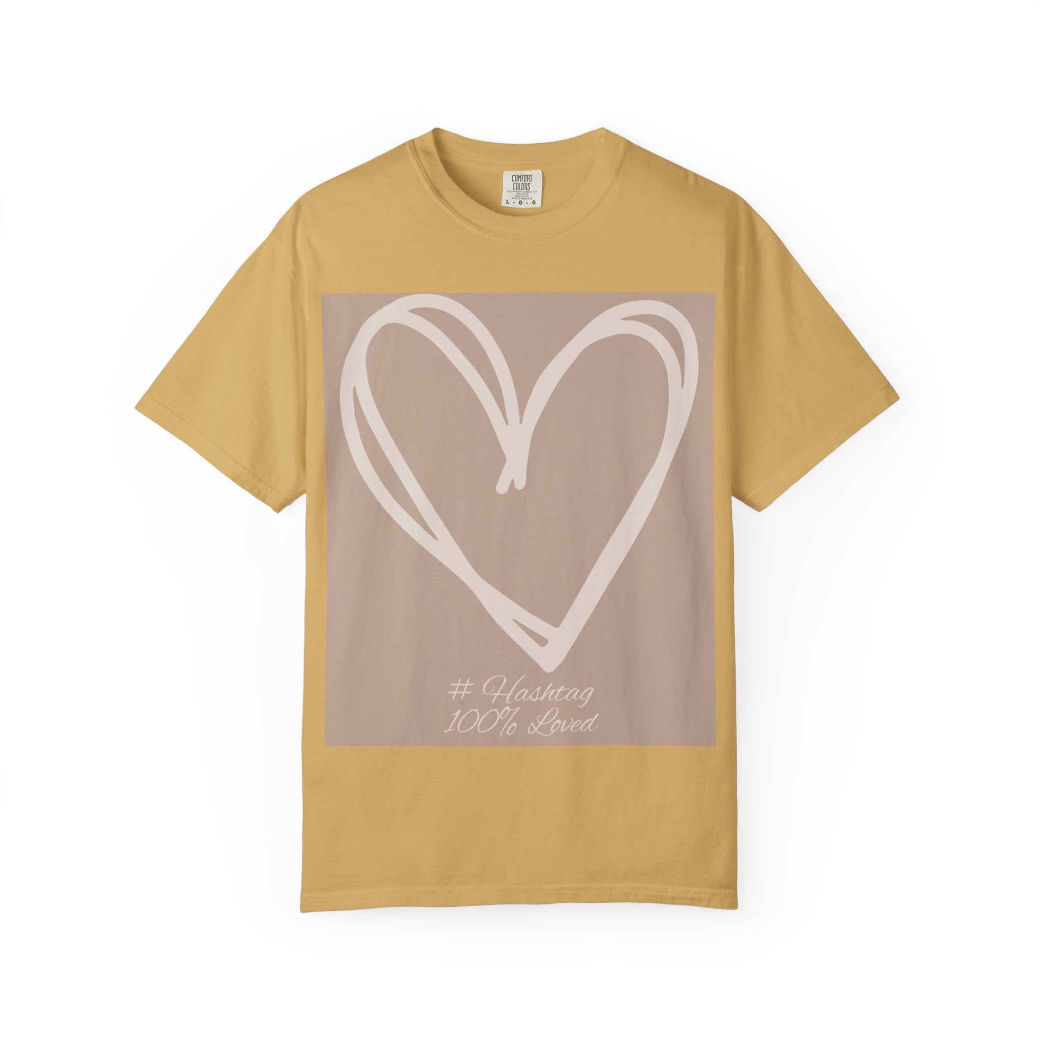 Hand-drawn Heart Tee | Minimal Neutral Graphic T-Shirt | Heart2Heart