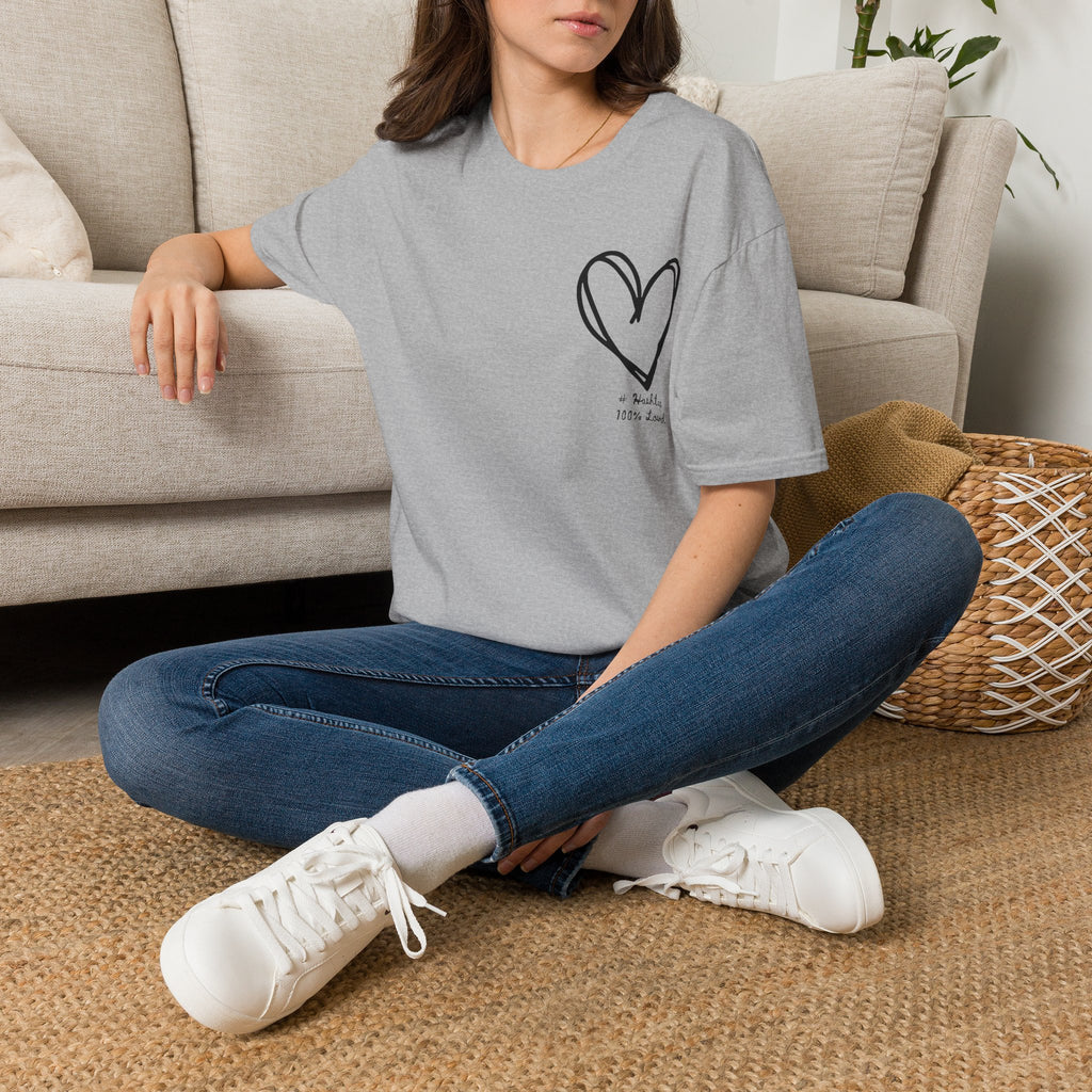 100% Loved T-Shirt — Minimal #Hashtag Love Graphic Tee