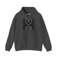 Heart Sketch Hoodie - "#hashtag 100% Loved" Comfort Sweatshirt