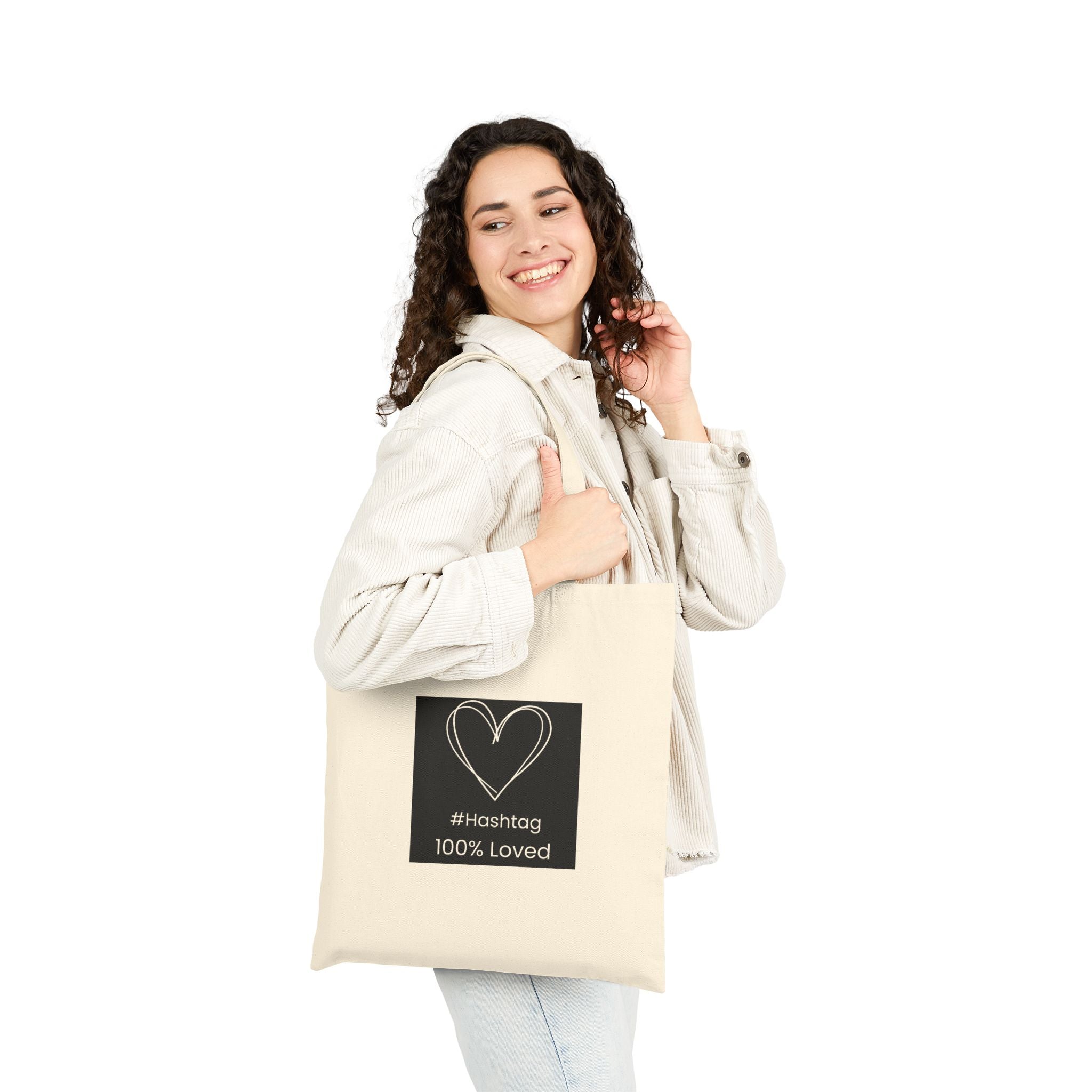Simply Connected Heart to Heart Tote Bag | Canvas Tote