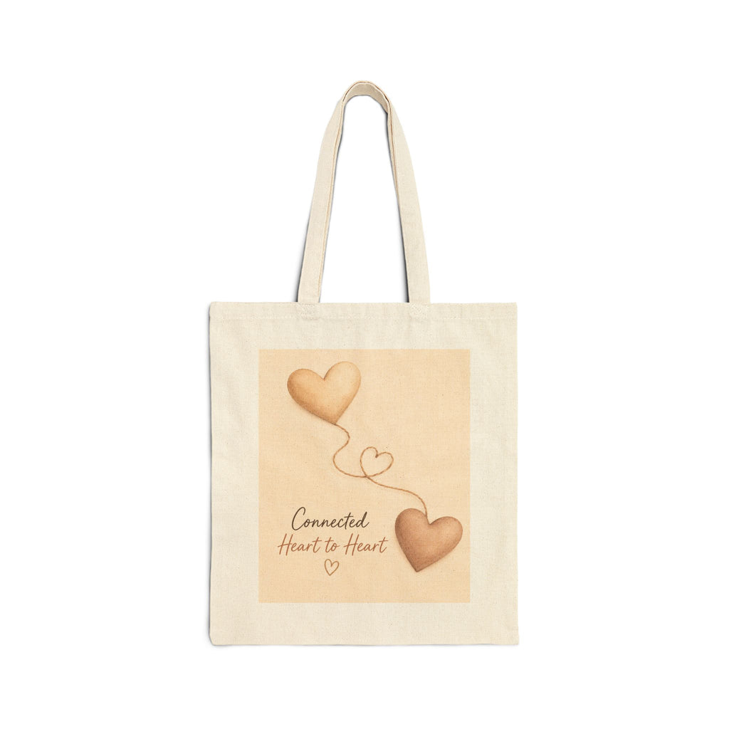 #Hashtag 100% Loved Tote Bag | Light Heart Canvas Tote