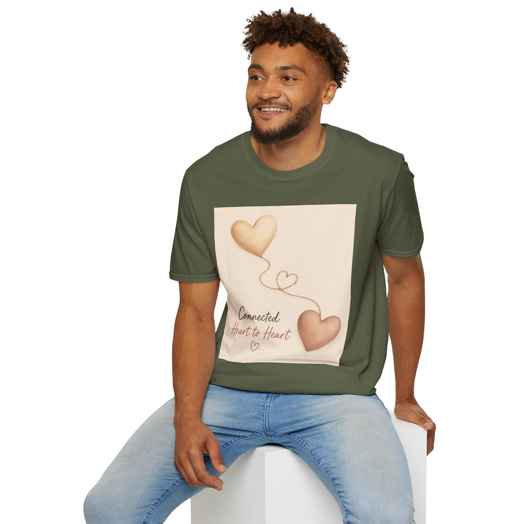 Connected Hearts heart design T-Shirt | love balloon illustration