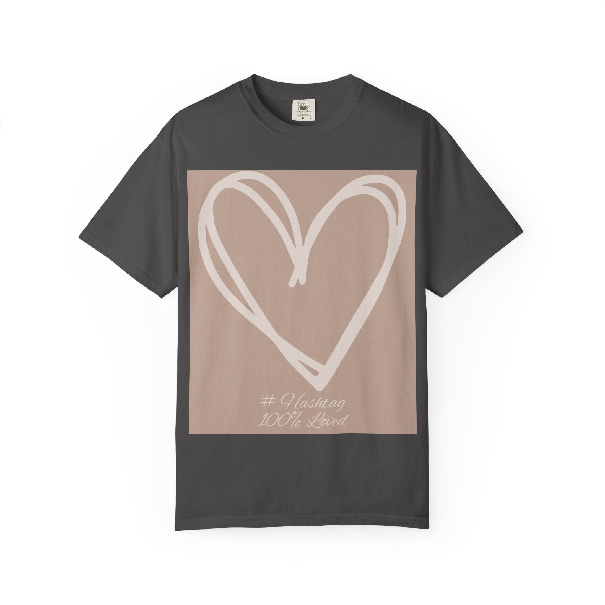 Hand-drawn Heart Tee | Minimal Neutral Graphic T-Shirt | Heart2Heart