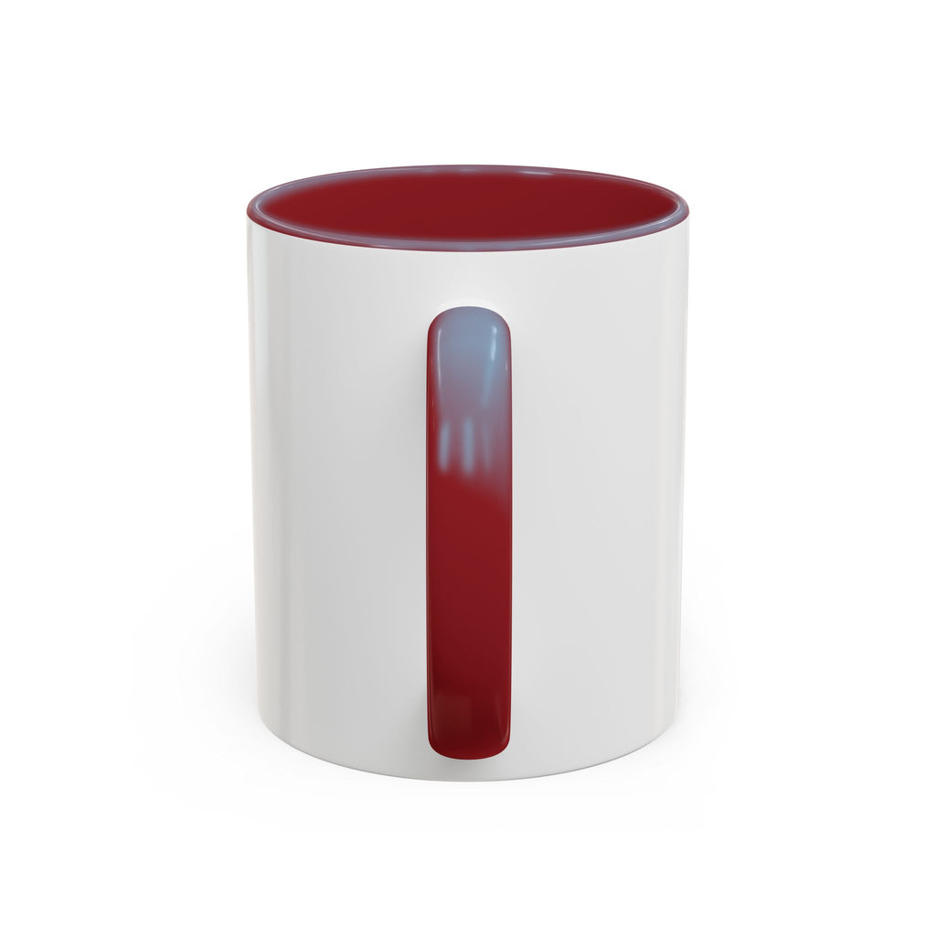 Heart Sketch Accent Coffee Mug — “# Hashtag 100% Loved”