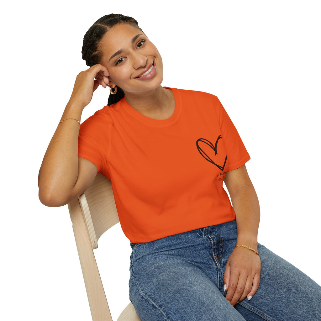 100% Loved T-Shirt — Minimal #Hashtag Love Graphic Tee