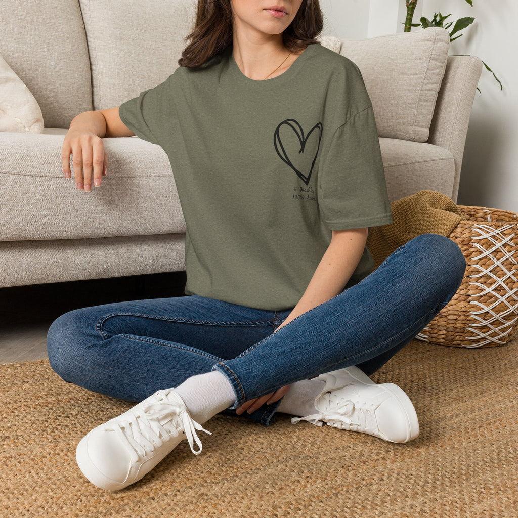 100% Loved T-Shirt — Minimal #Hashtag Love Graphic Tee