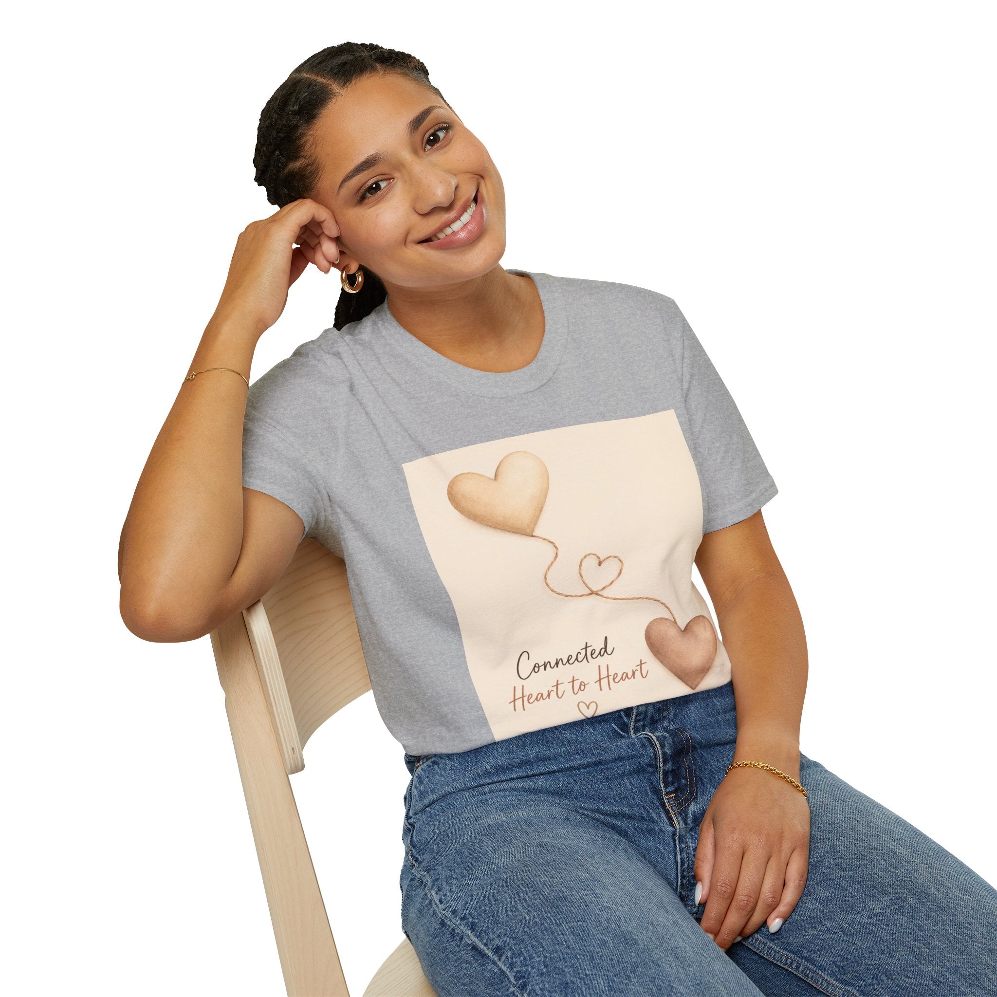 Connected Hearts heart design T-Shirt | love balloon illustration