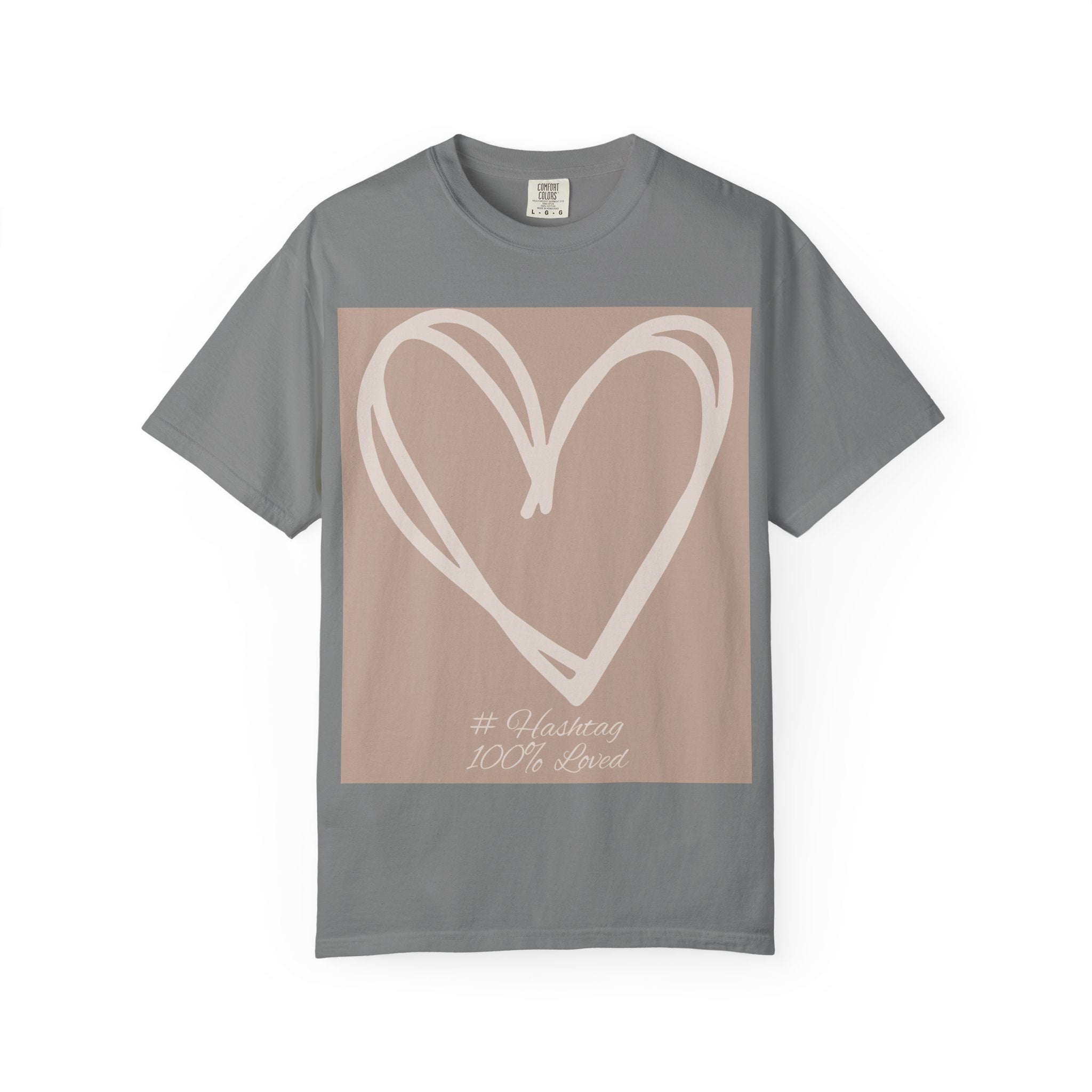 Hand-drawn Heart Tee | Minimal Neutral Graphic T-Shirt | Heart2Heart