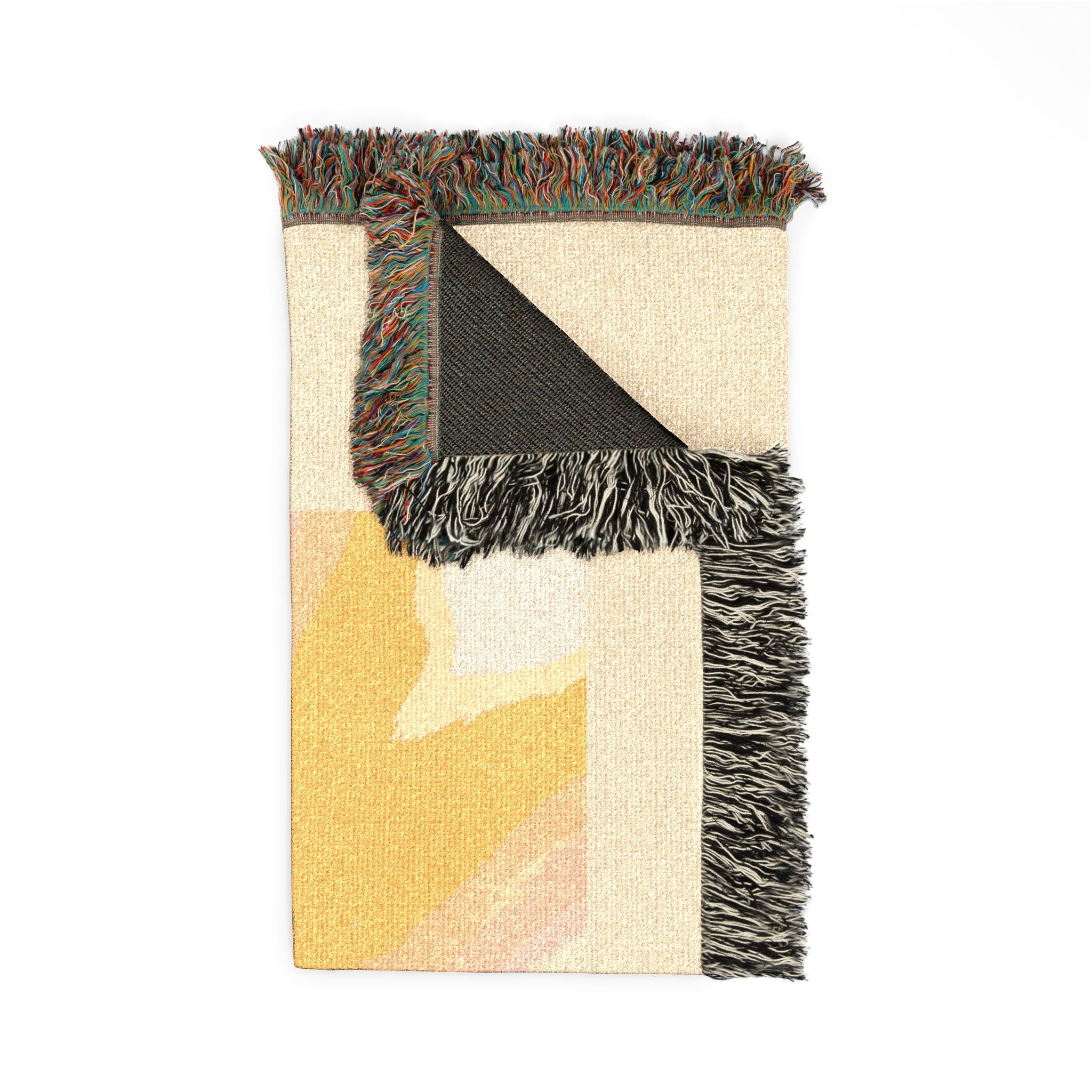 100% I AM Woven Throw Blanket | Heart2Heart Cosy Throw with Fringe