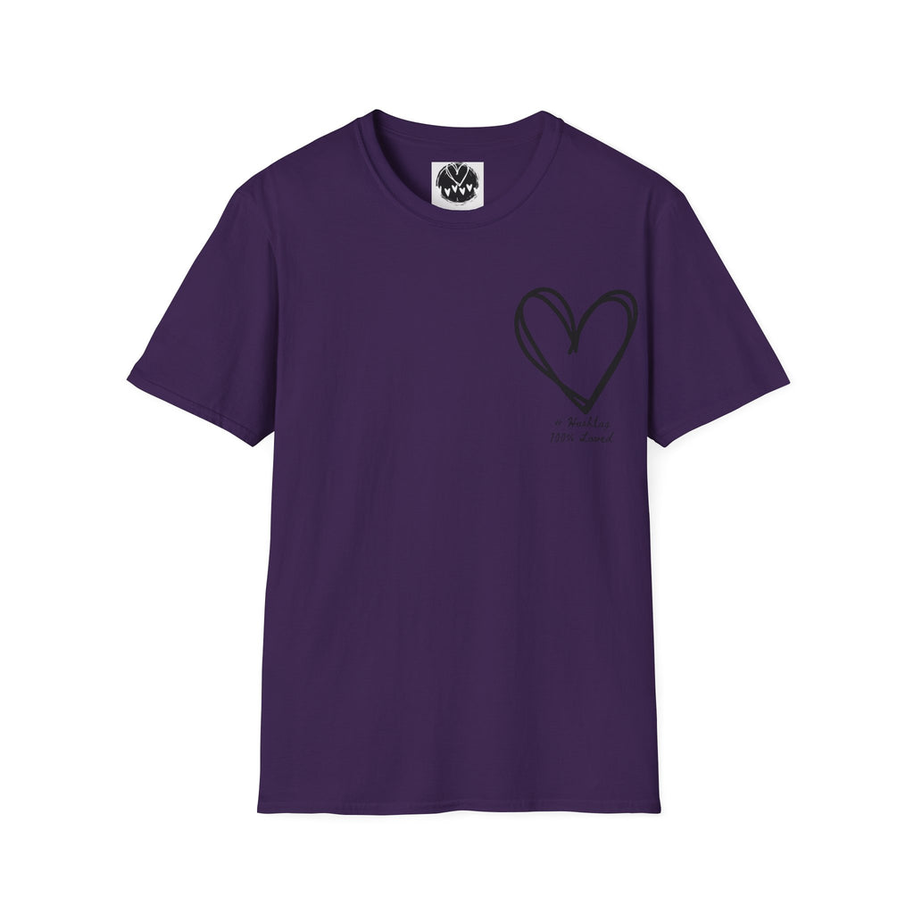 100% Loved T-Shirt — Minimal #Hashtag Love Graphic Tee