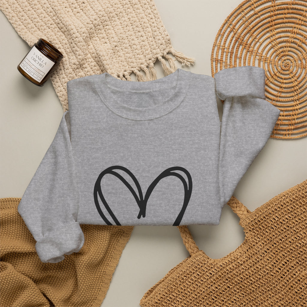True Heart Crewneck Sweatshirt | #Hashtag 100% Loved