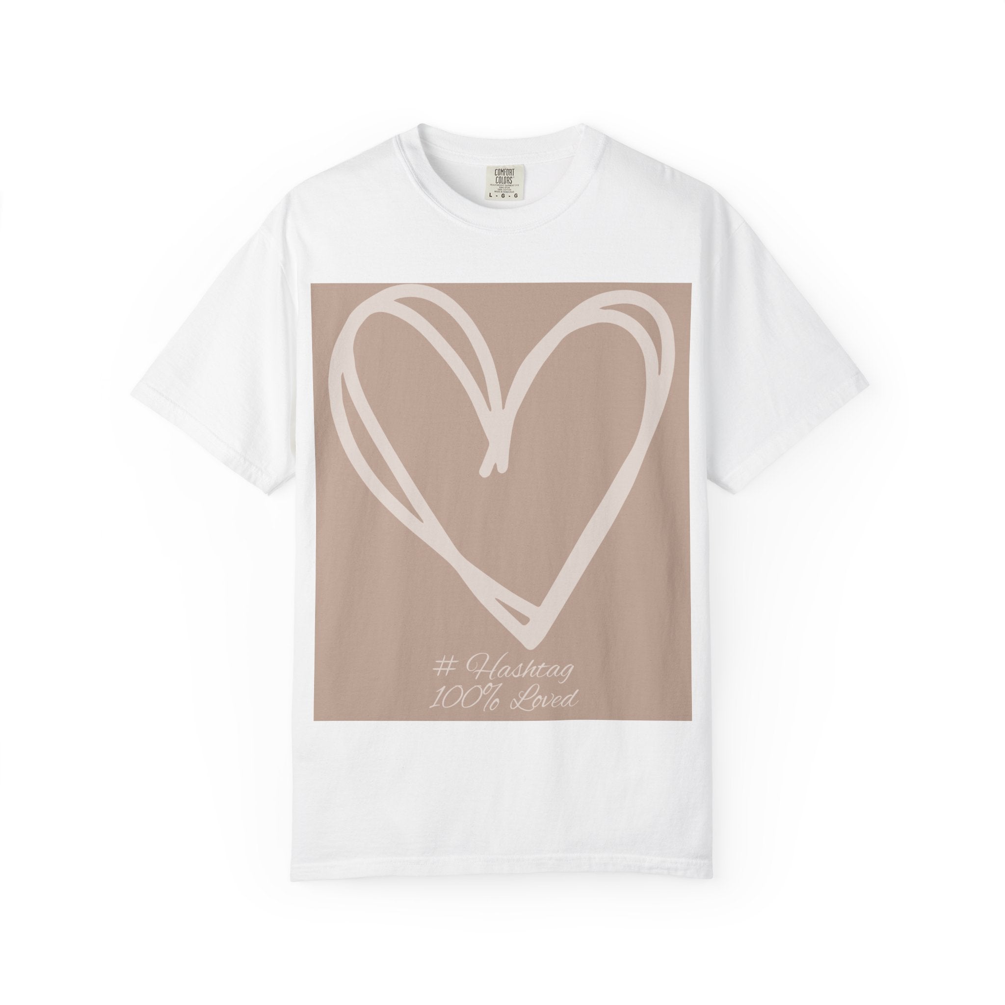 Hand-drawn Heart Tee | Minimal Neutral Graphic T-Shirt | Heart2Heart