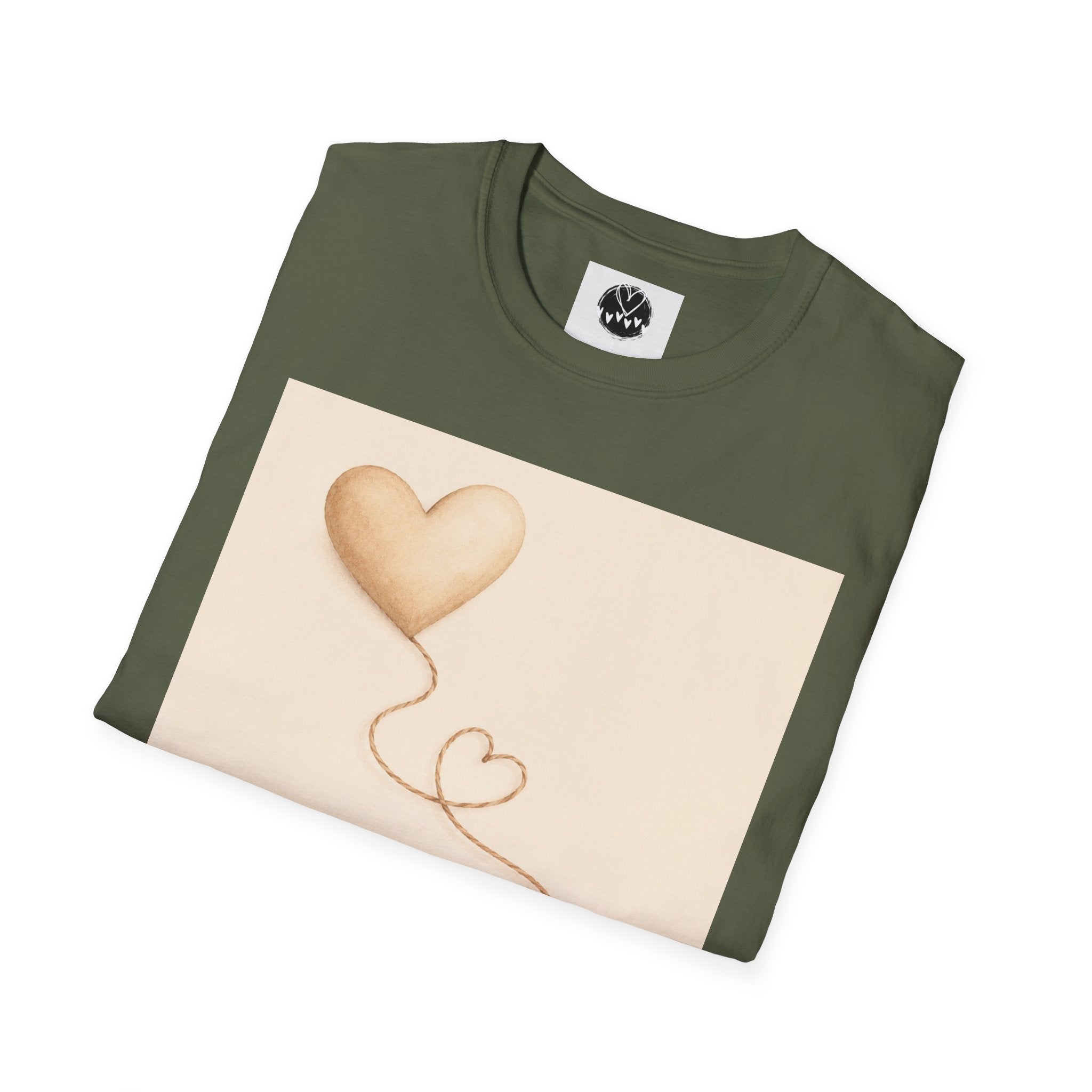Connected Hearts heart design T-Shirt | love balloon illustration