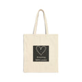 Simply Connected Heart to Heart Tote Bag | Canvas Tote