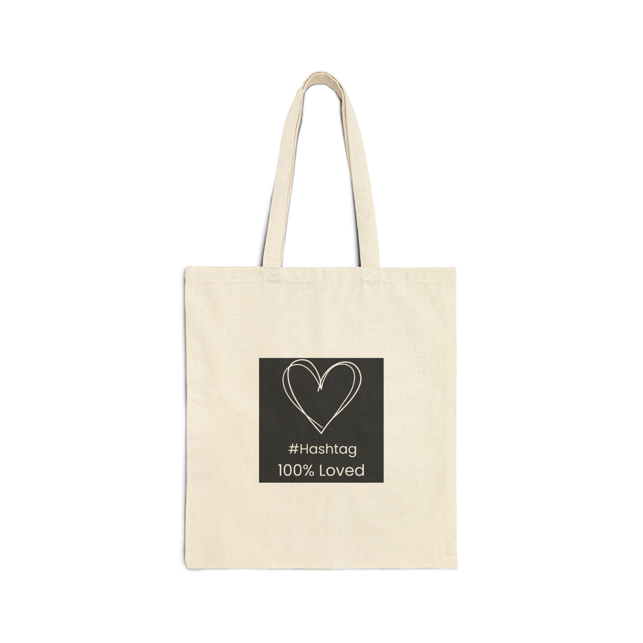 Simply Connected Heart to Heart Tote Bag | Canvas Tote