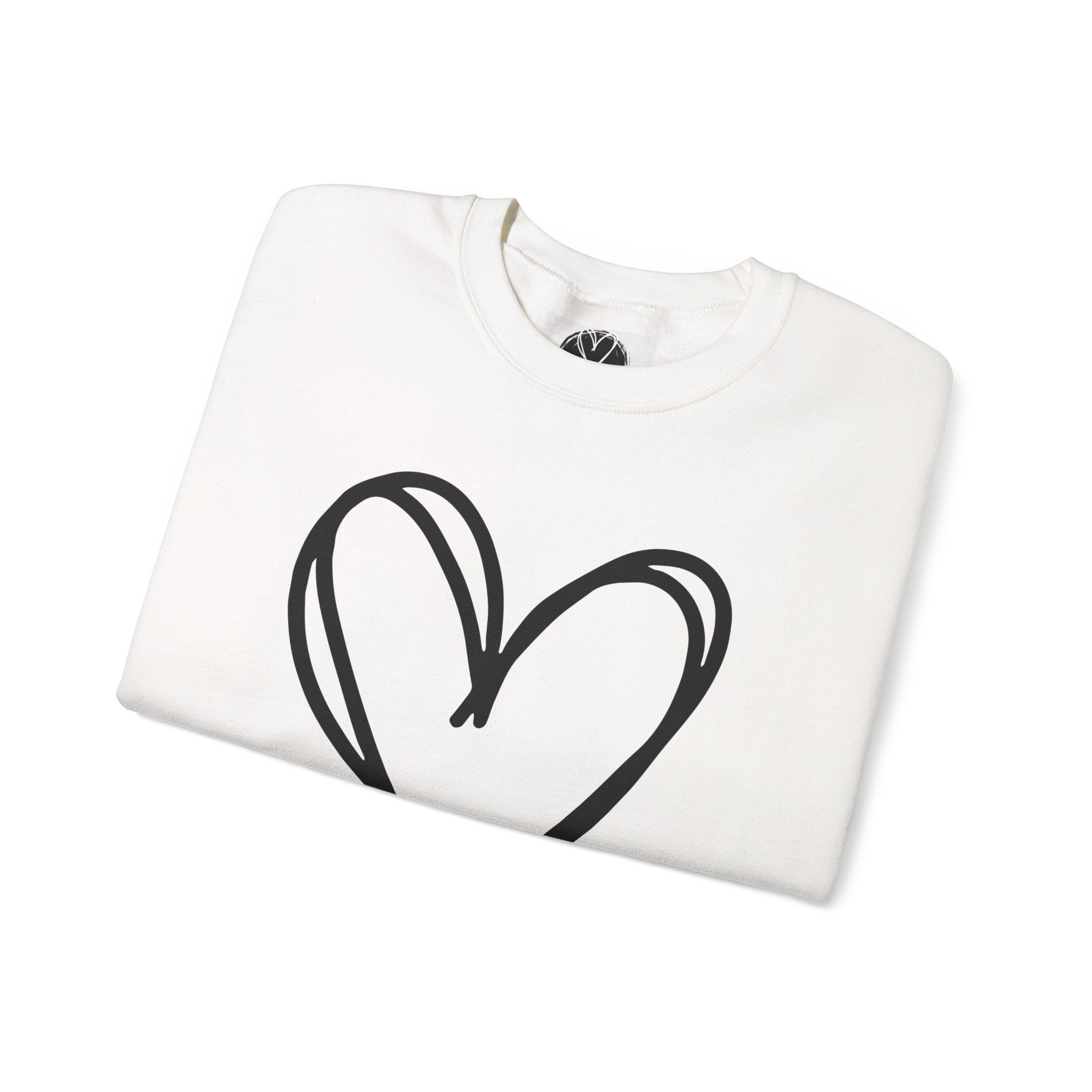 Neutral Bold Crewneck Sweatshirt | 100% Loved Declaration