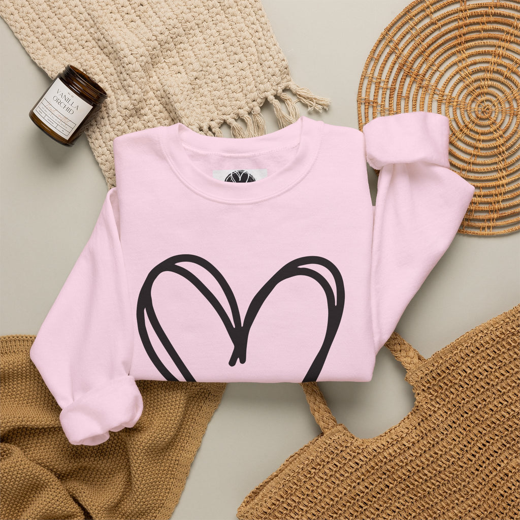 Neutral Bold Crewneck Sweatshirt | 100% Loved Declaration