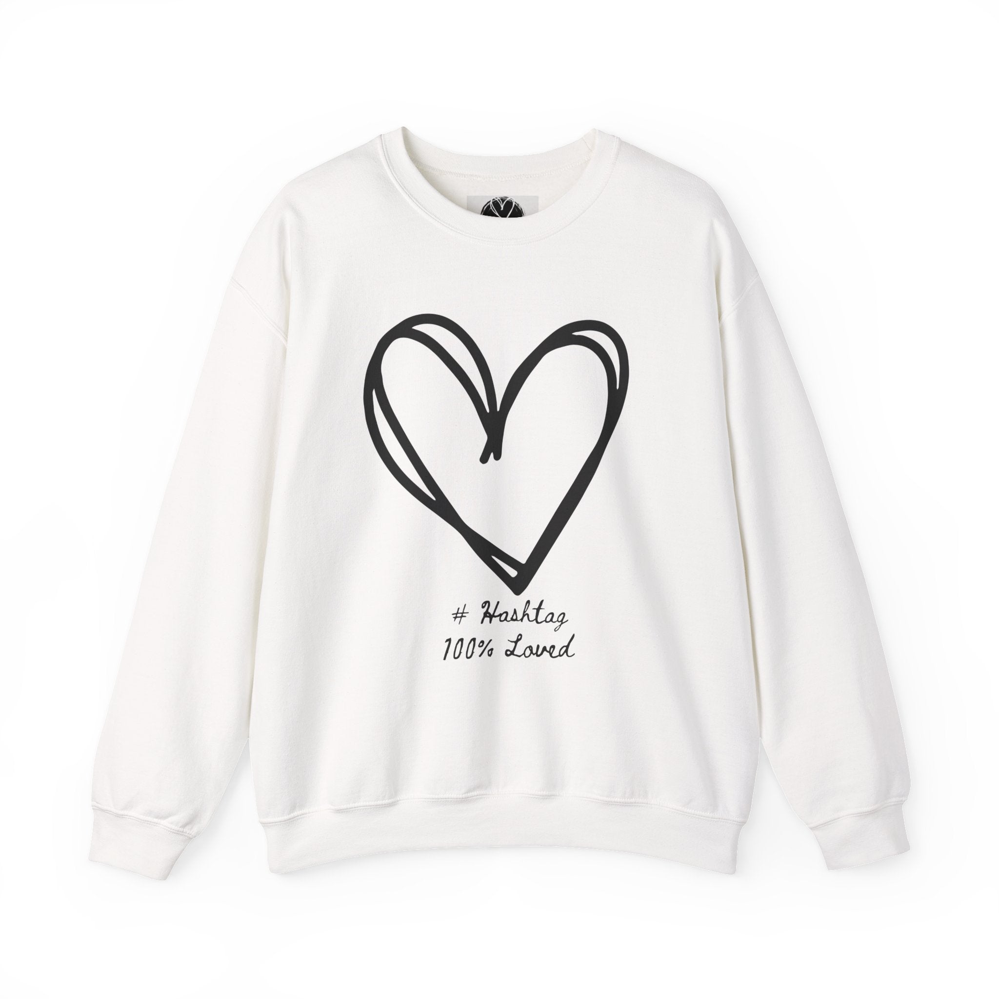 Neutral Bold Crewneck Sweatshirt | 100% Loved Declaration