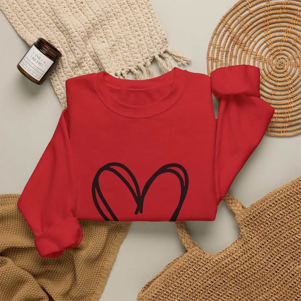 True Heart Crewneck Sweatshirt | #Hashtag 100% Loved