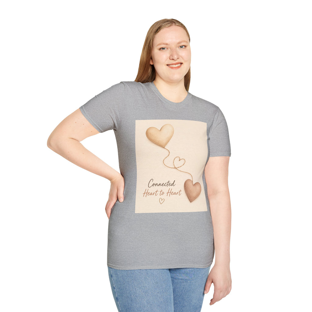 Connected Hearts heart design T-Shirt | love balloon illustration