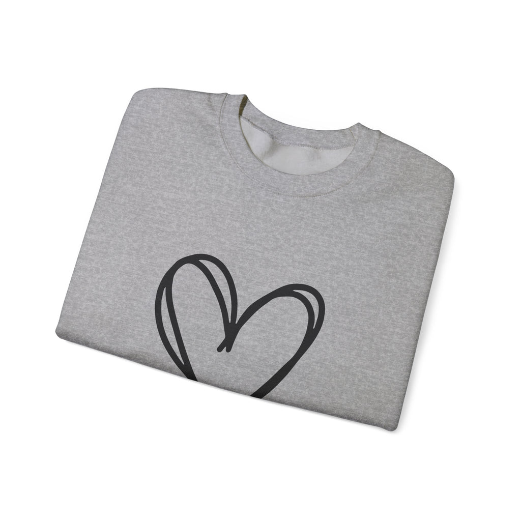 True Heart Crewneck Sweatshirt | #Hashtag 100% Loved