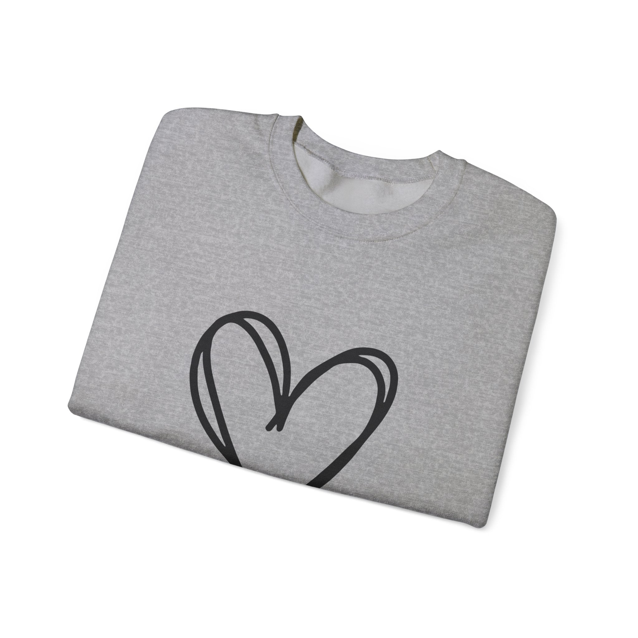 True Heart Crewneck Sweatshirt | #Hashtag 100% Loved