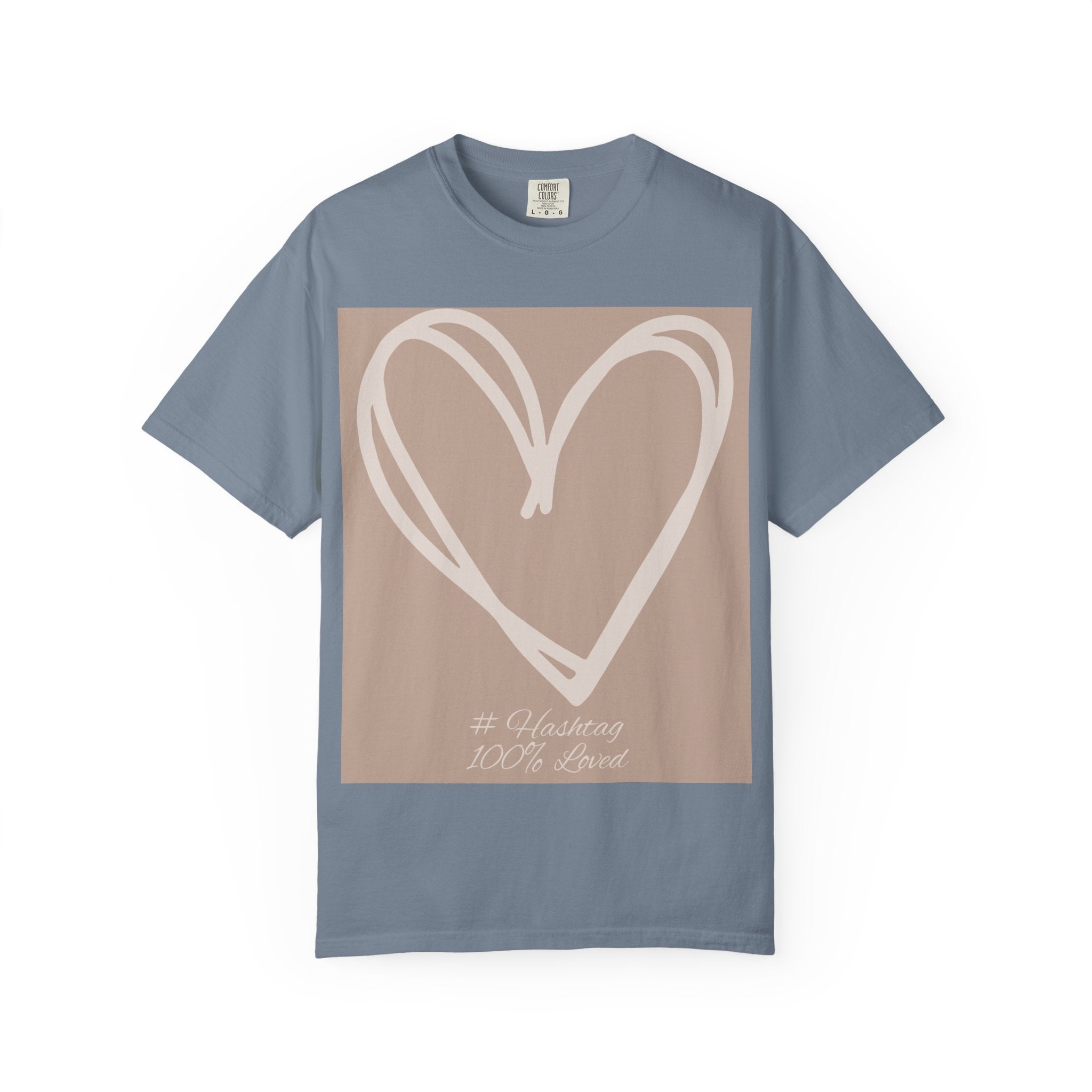 Hand-drawn Heart Tee | Minimal Neutral Graphic T-Shirt | Heart2Heart