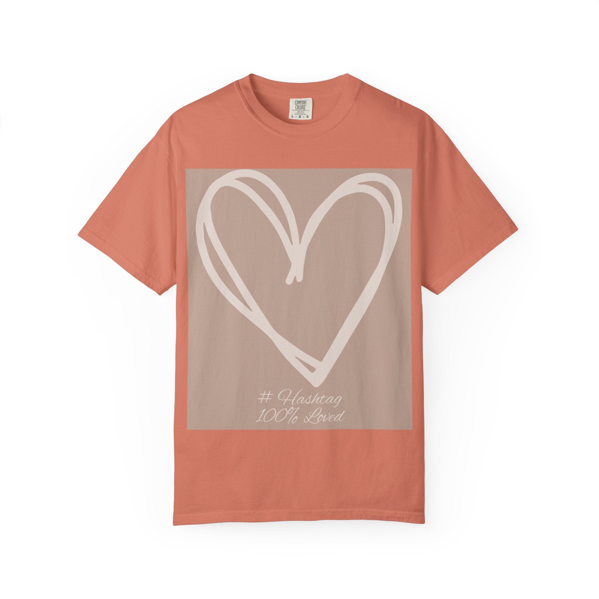 Hand-drawn Heart Tee | Minimal Neutral Graphic T-Shirt | Heart2Heart