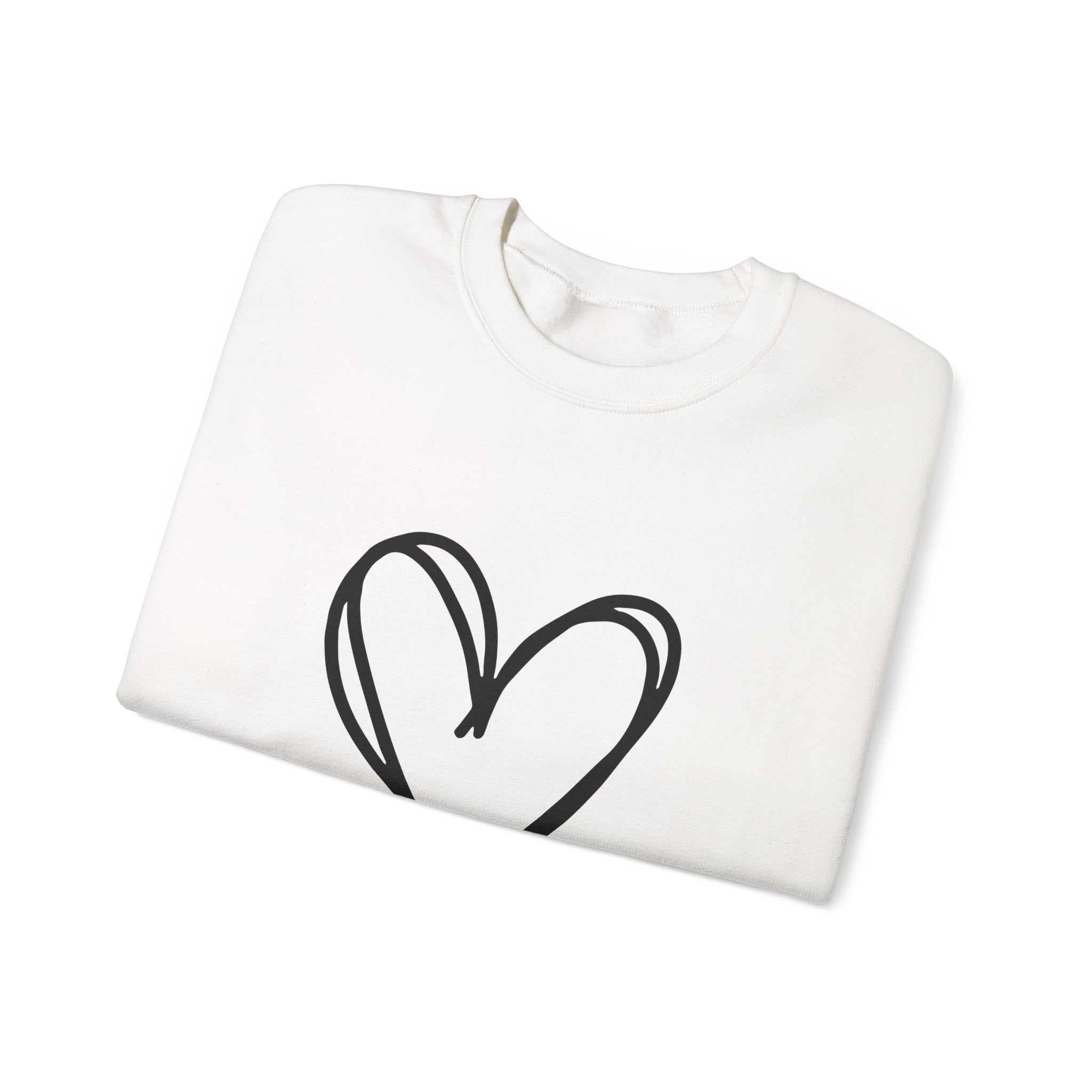 True Heart Crewneck Sweatshirt | #Hashtag 100% Loved