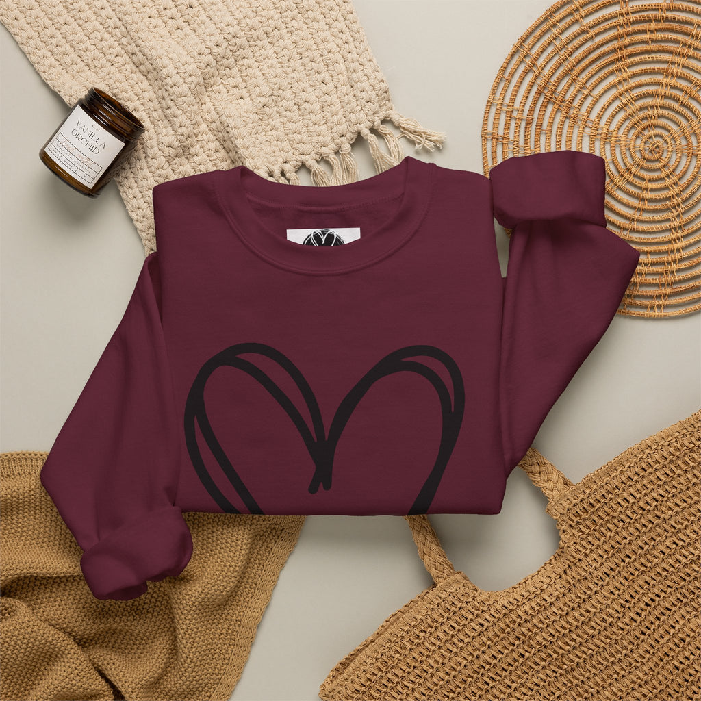 Neutral Bold Crewneck Sweatshirt | 100% Loved Declaration