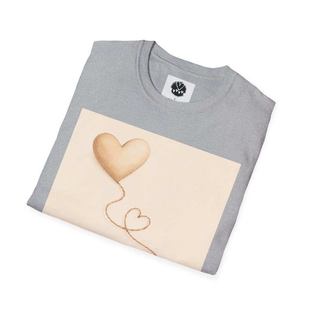 Connected Hearts heart design T-Shirt | love balloon illustration
