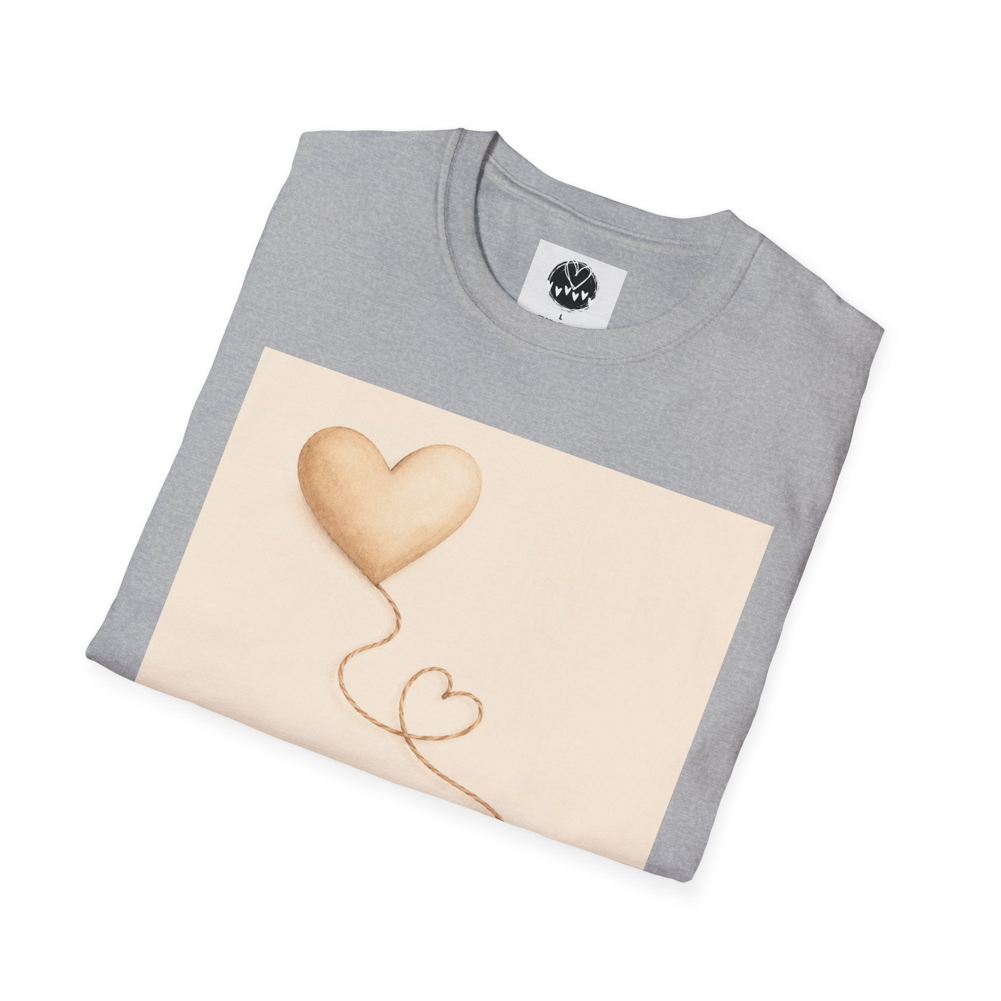 Connected Hearts heart design T-Shirt | love balloon illustration