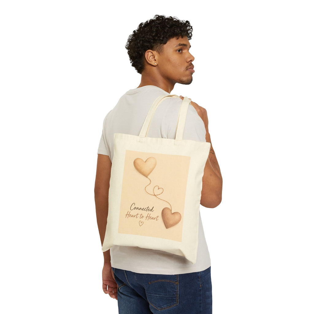 #Hashtag 100% Loved Tote Bag | Light Heart Canvas Tote