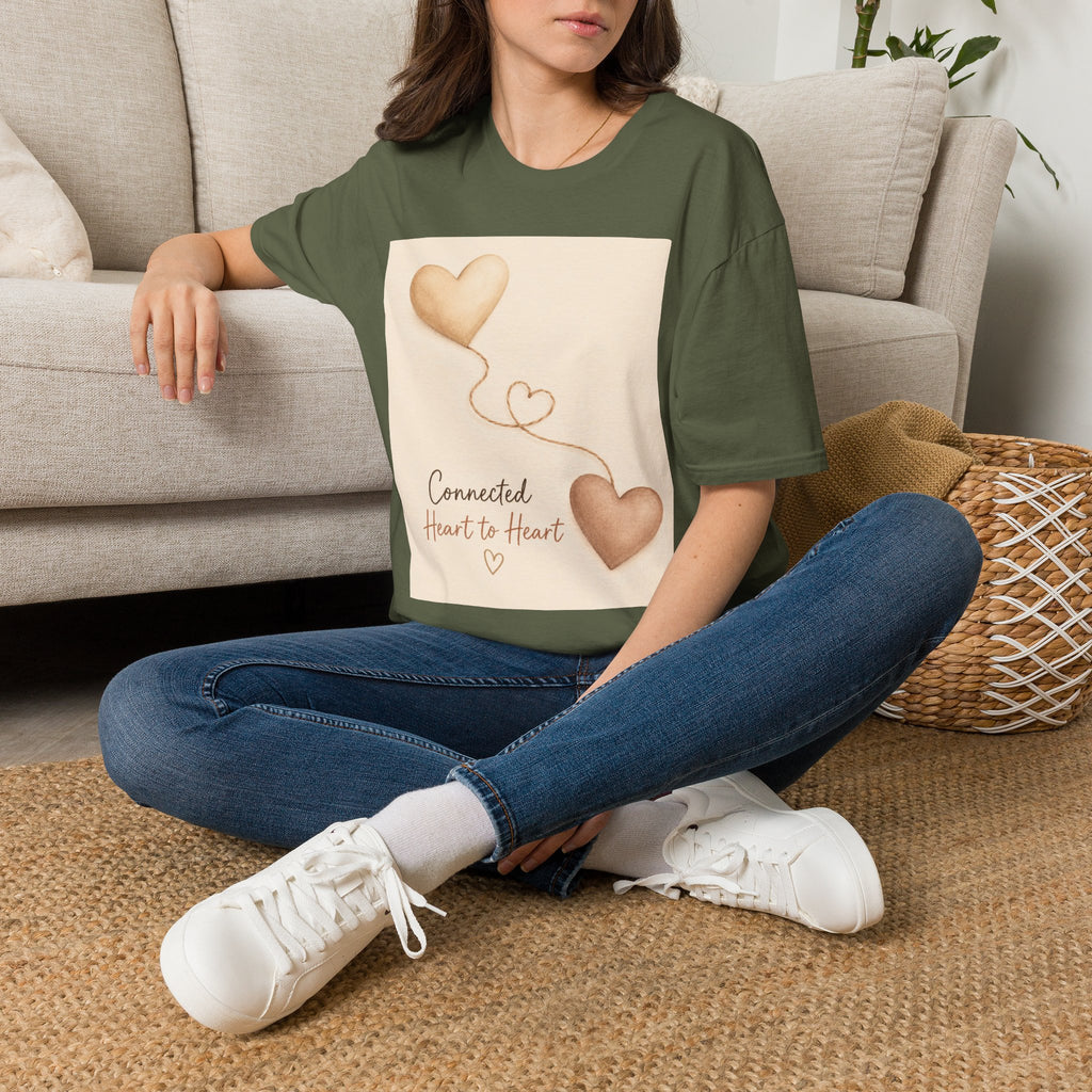 Connected Hearts heart design T-Shirt | love balloon illustration
