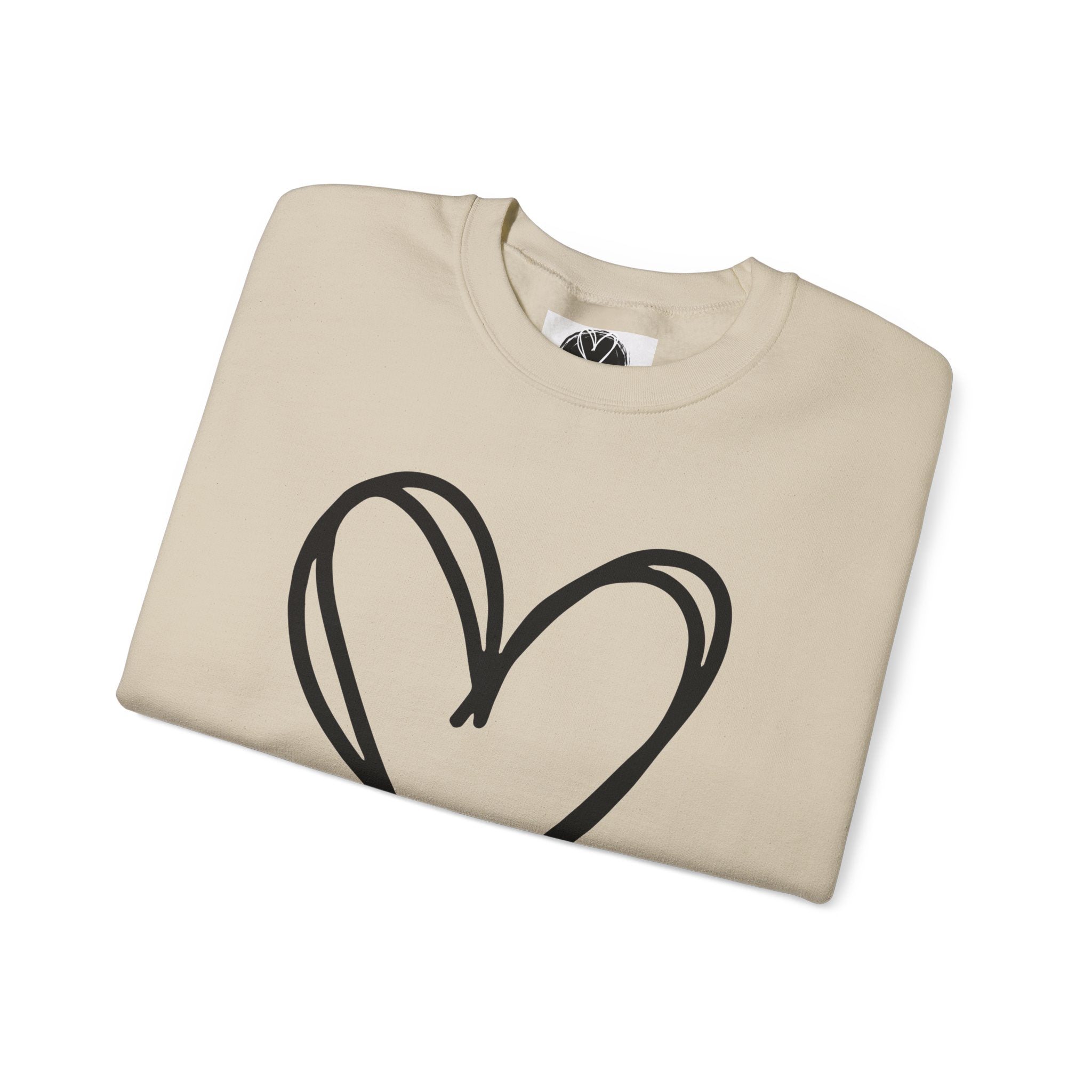 Neutral Bold Crewneck Sweatshirt | 100% Loved Declaration