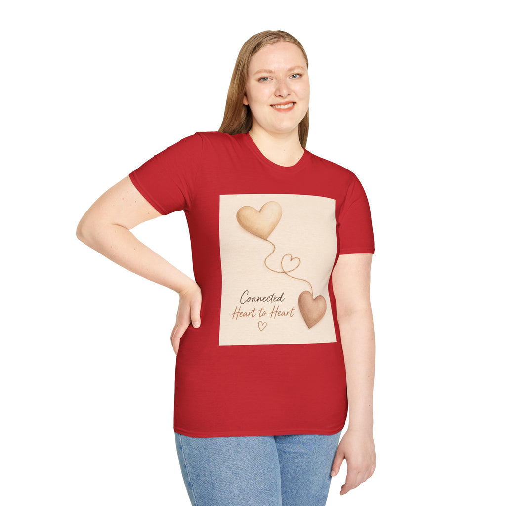 Connected Hearts heart design T-Shirt | love balloon illustration