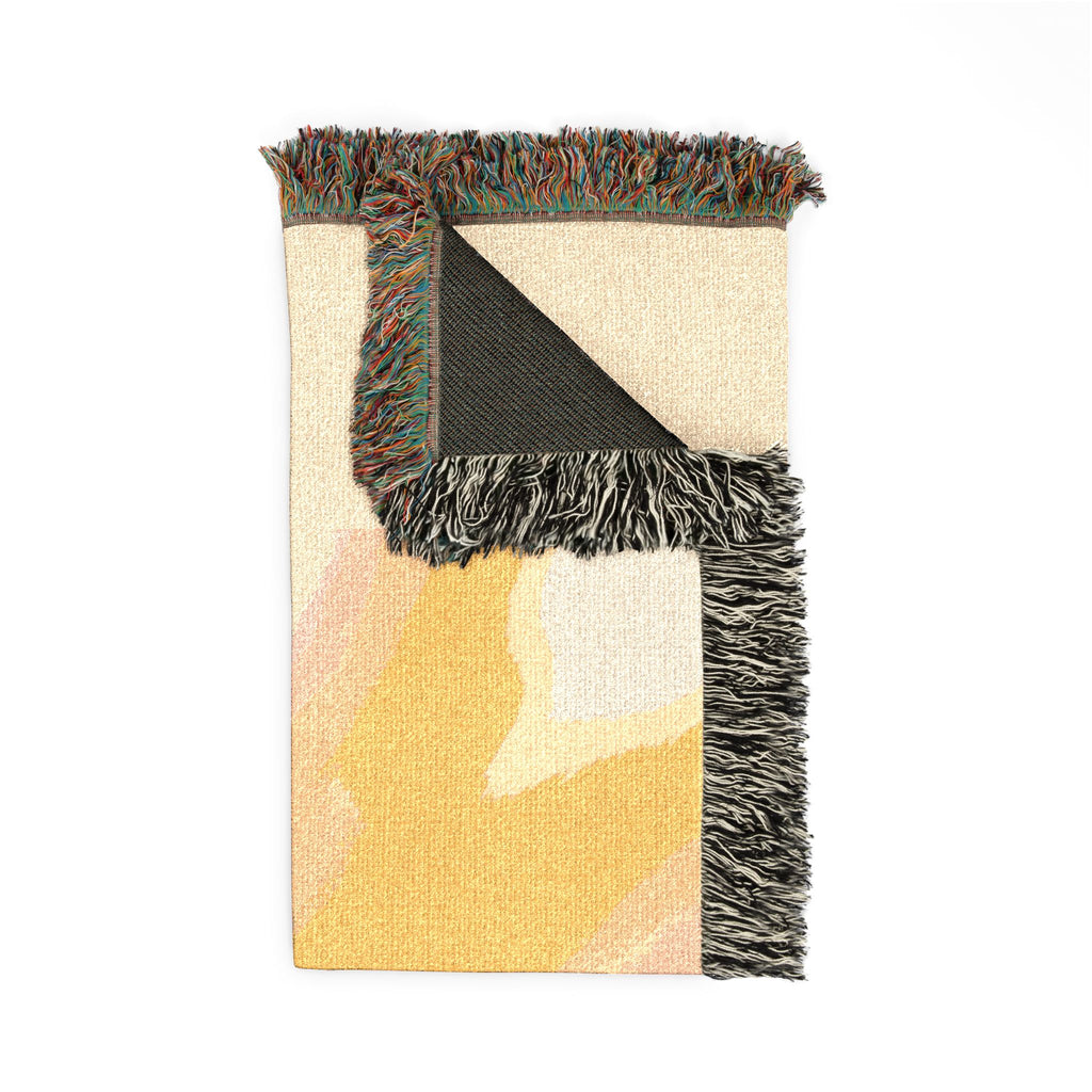 100% I AM Woven Throw Blanket | Heart2Heart Cosy Throw with Fringe