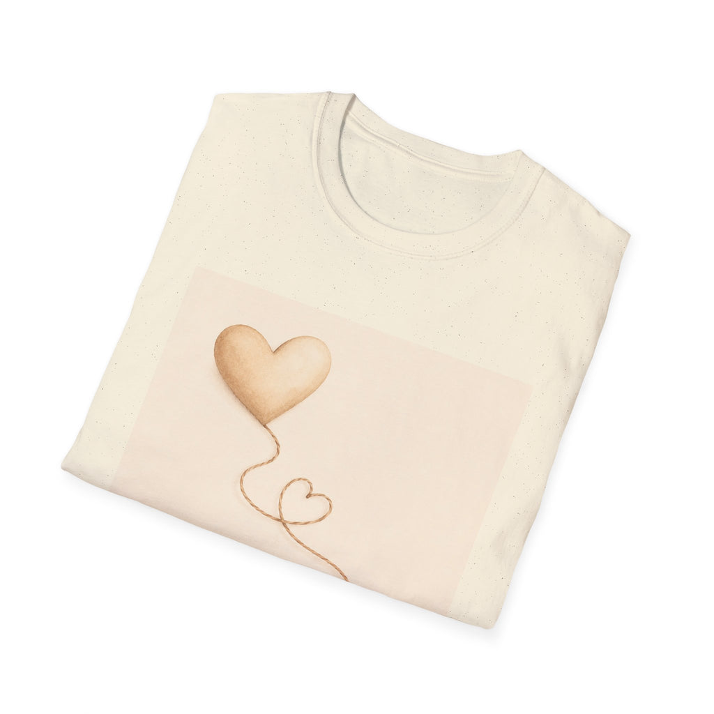 Connected Hearts heart design T-Shirt | love balloon illustration