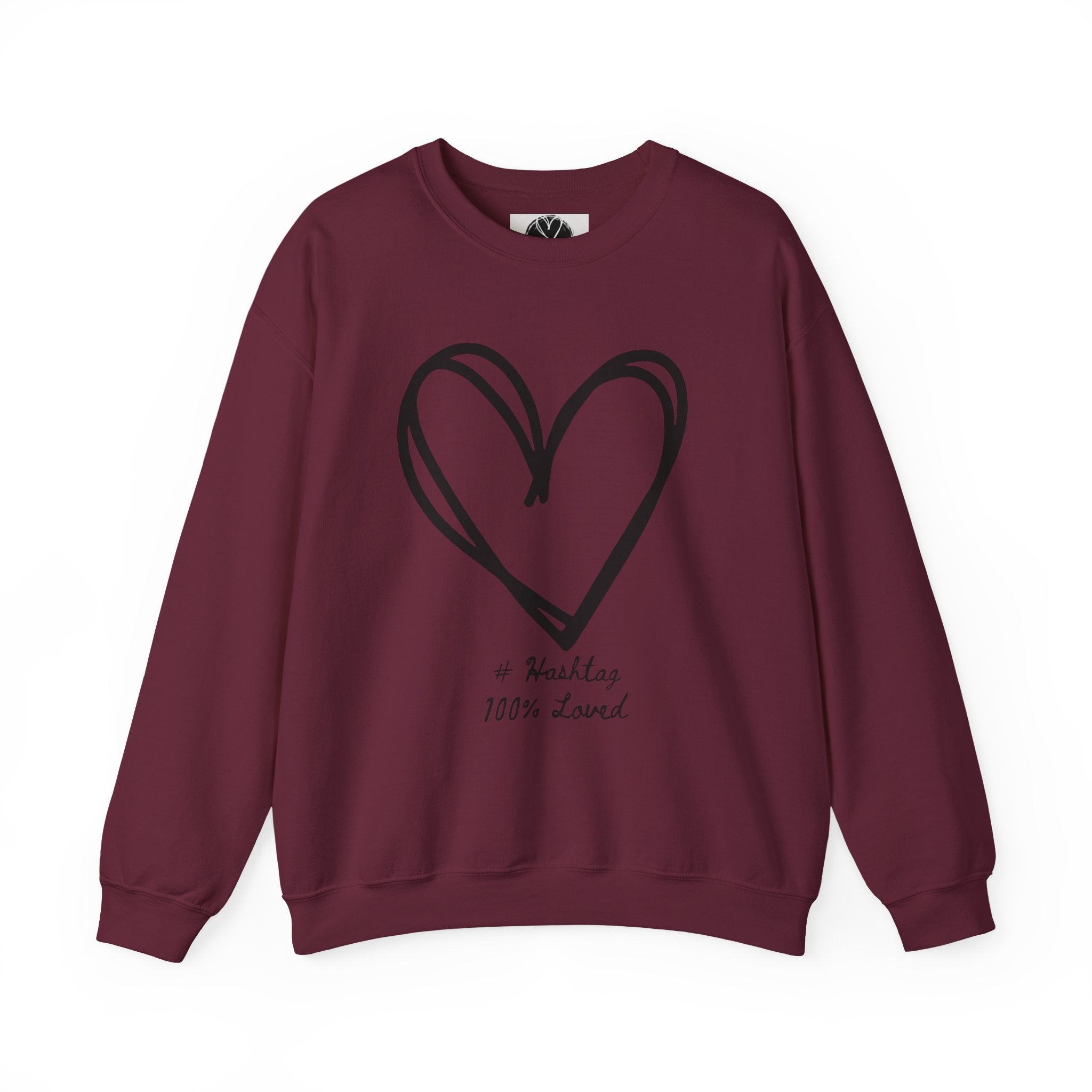 Neutral Bold Crewneck Sweatshirt | 100% Loved Declaration