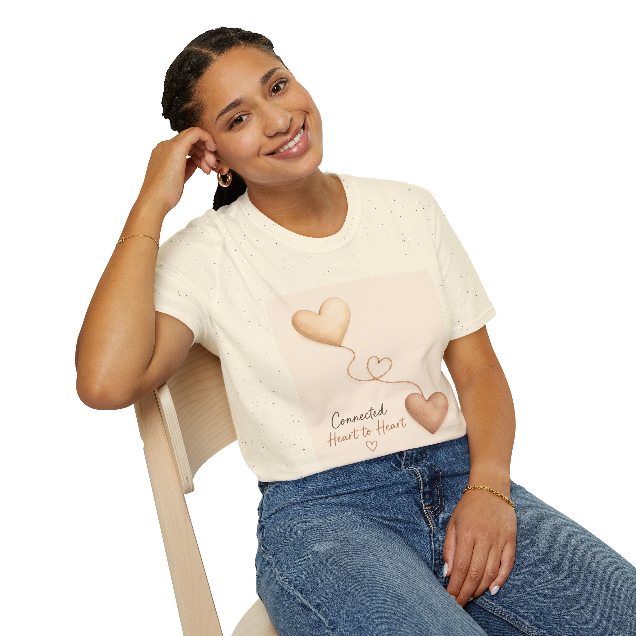 Connected Hearts heart design T-Shirt | love balloon illustration