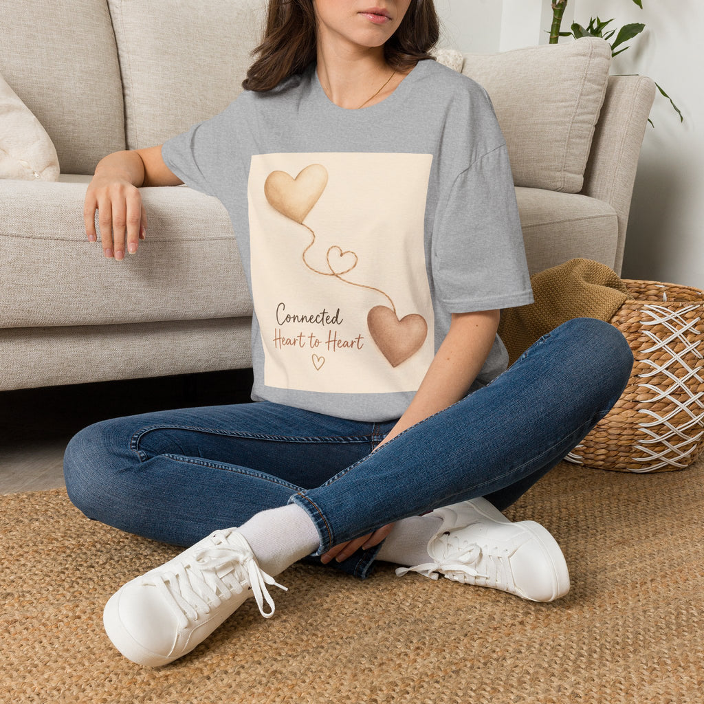 Connected Hearts heart design T-Shirt | love balloon illustration