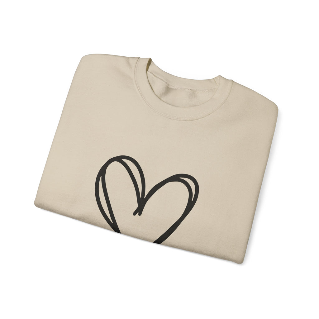 True Heart Crewneck Sweatshirt | #Hashtag 100% Loved